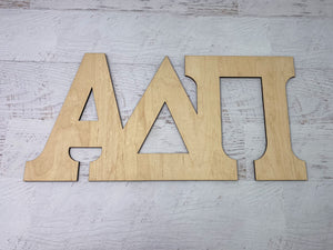 Alpha Delta Pi - Laser Cut Wood Letters