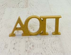 Alpha Omicron Pi - Unfinished Stand-up Letters
