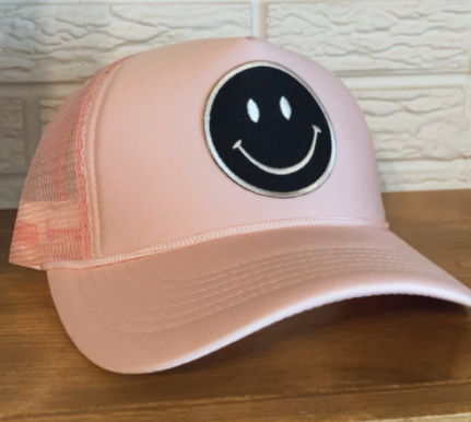 Black Smiley Face Hat