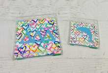 Load image into Gallery viewer, Delta Delta Delta - Rainbow Hearts Acrylic Tray
