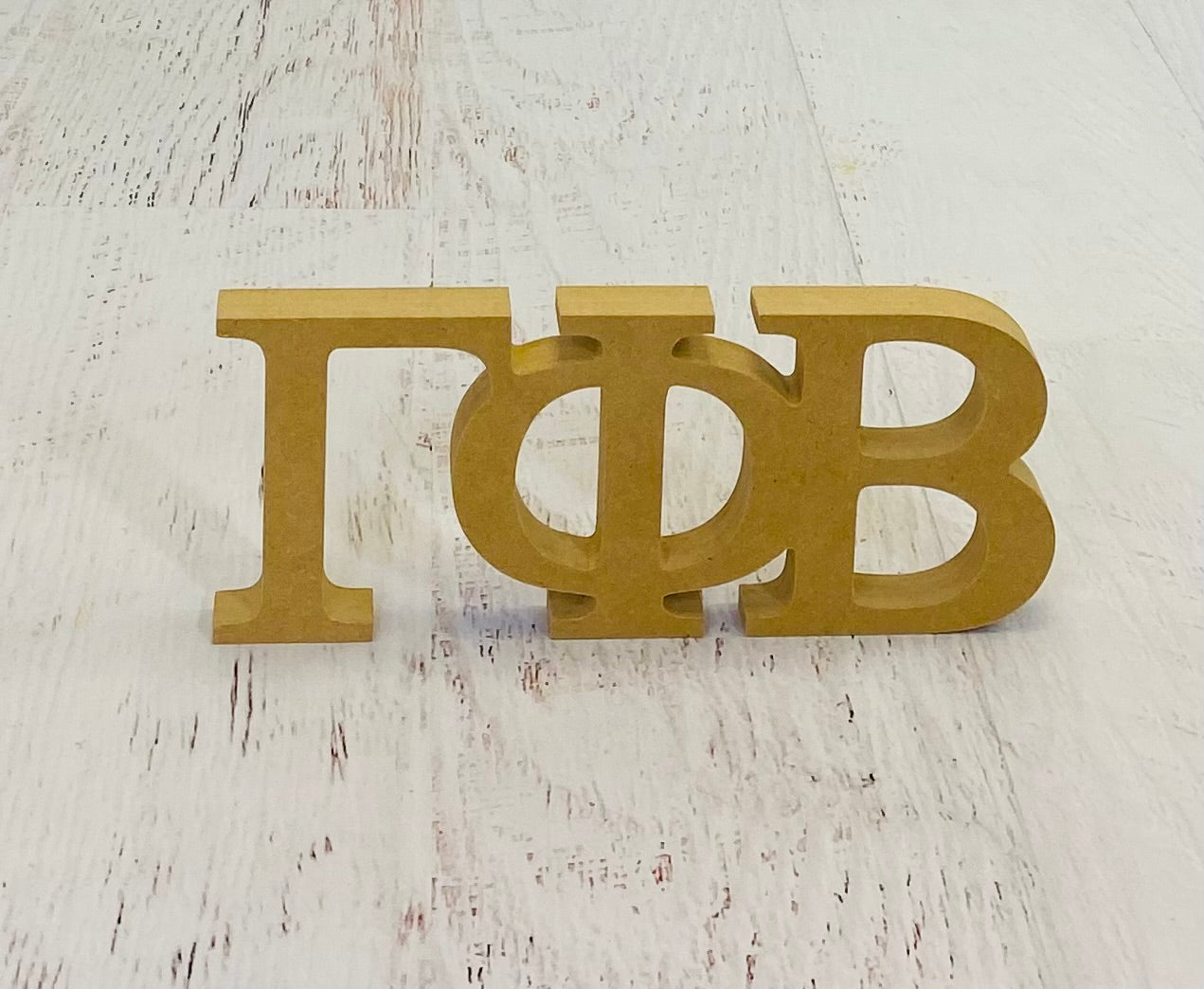 Gamma Phi Beta - Unfinished Stand-up Letters
