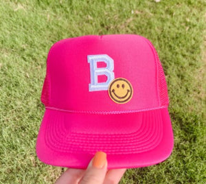 Custom Initial Hats (Smiley Face or Star)