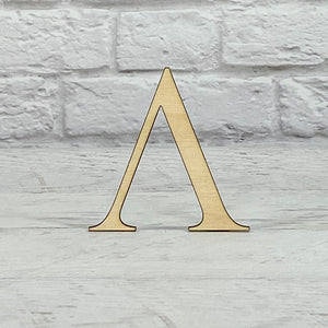 Individual Greek Letters