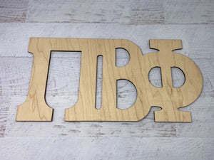 Pi Beta Phi - Wood Letters
