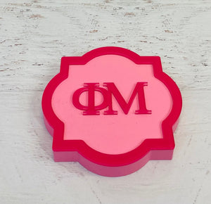 Phi Mu - Quatrefoil Decor
