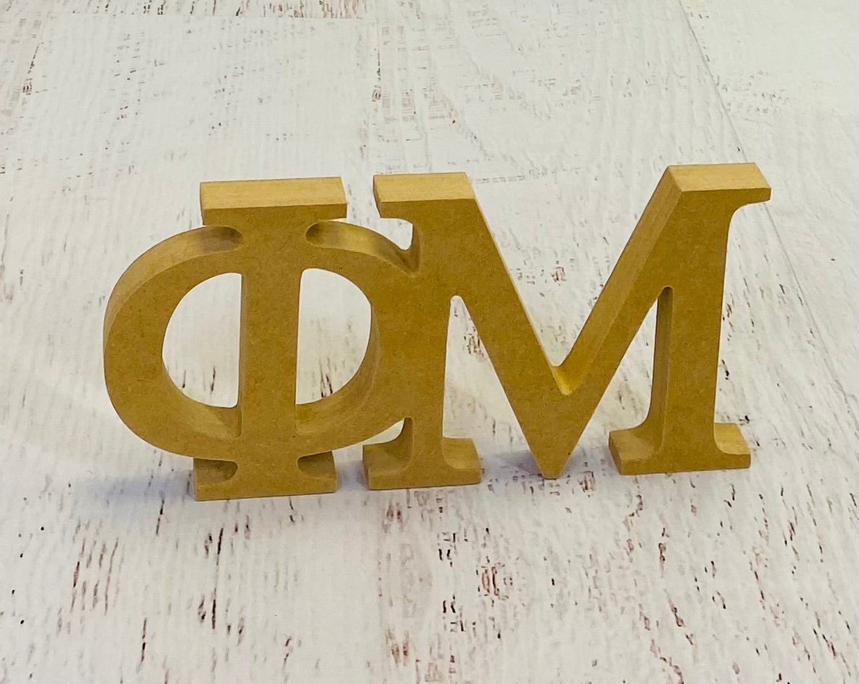 Phi Mu - Unfinished Stand-up Letters