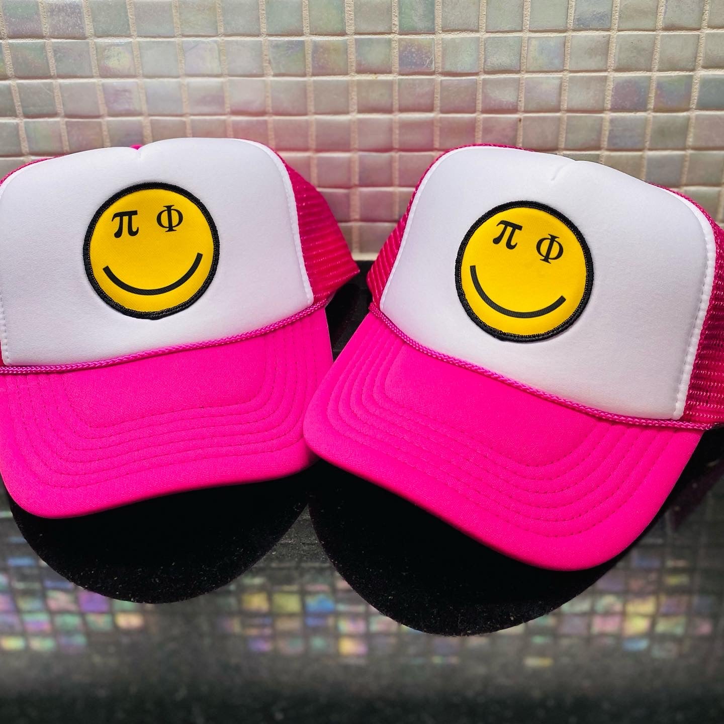 Pi Phi Smiley Face Hat