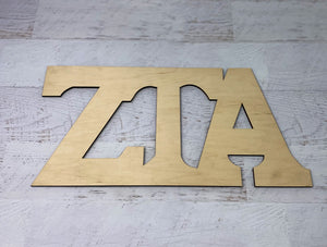 Zeta Tau Alpha - Laser Cut Wooden Letters