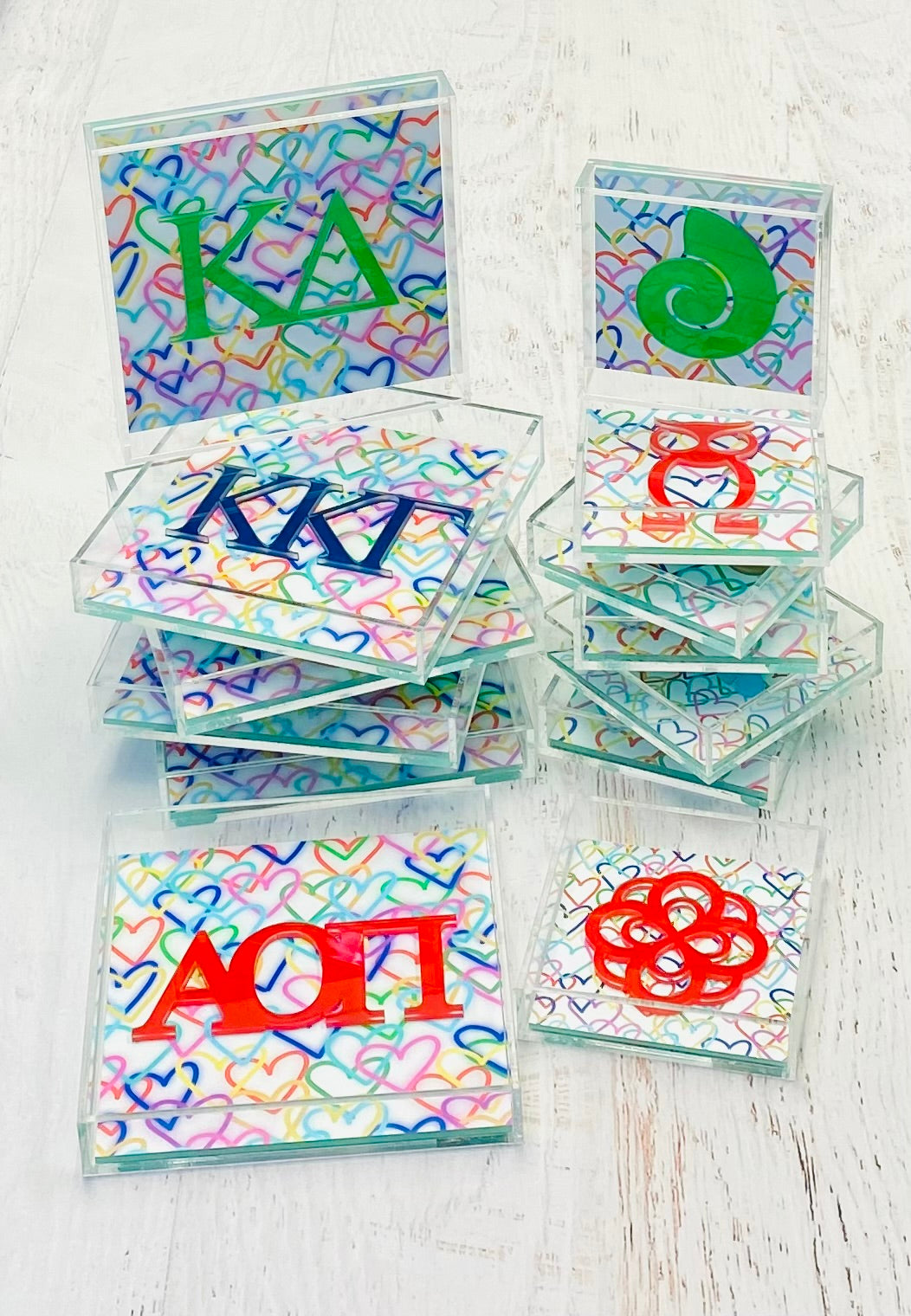 Sorority Acrylic Tray - 6x6