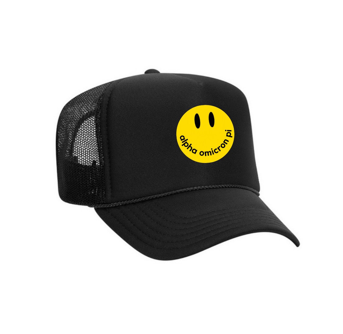 Alpha Omicron Pi Smiley Face Hat