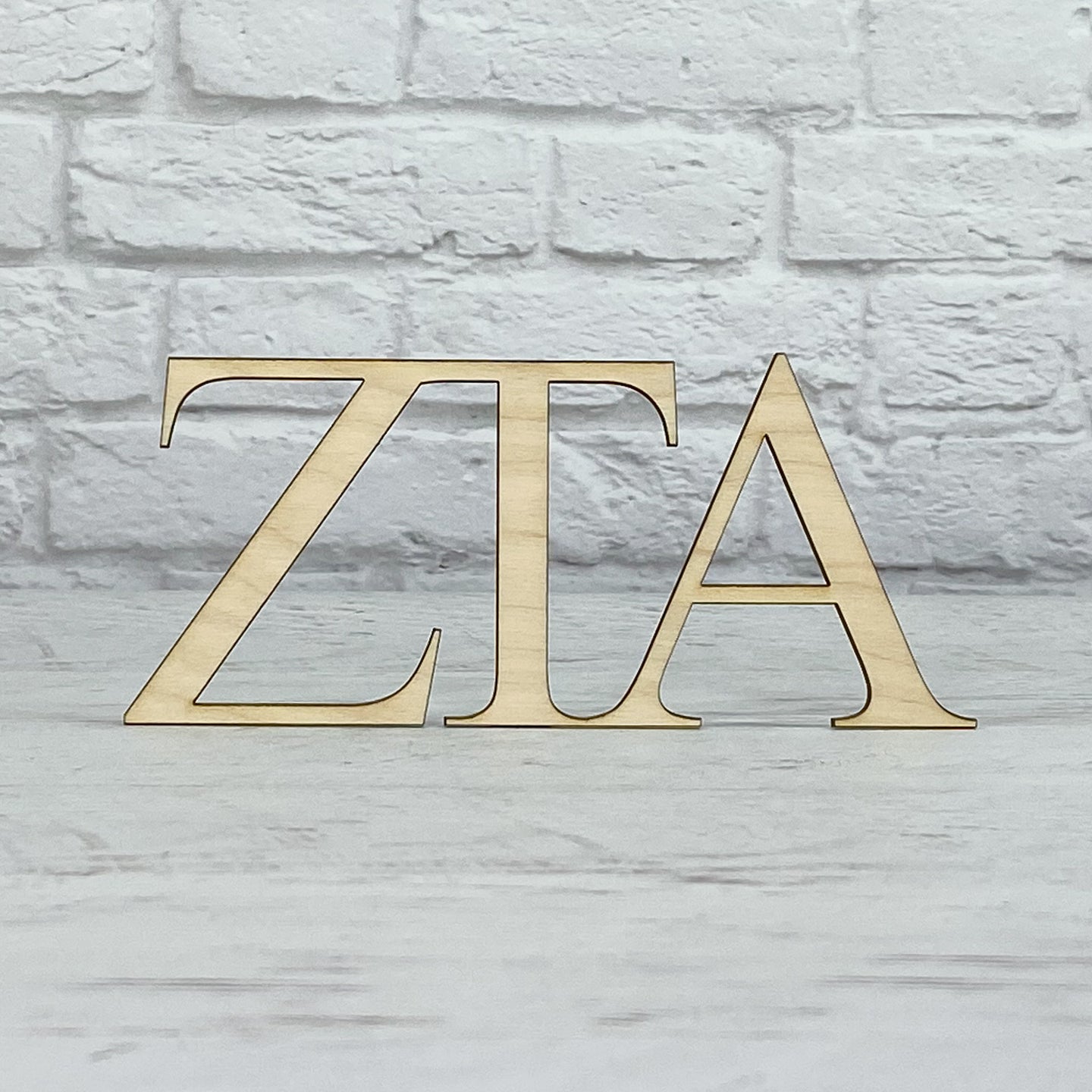 Zeta Tau Alpha - Laser Cut Wooden Letters